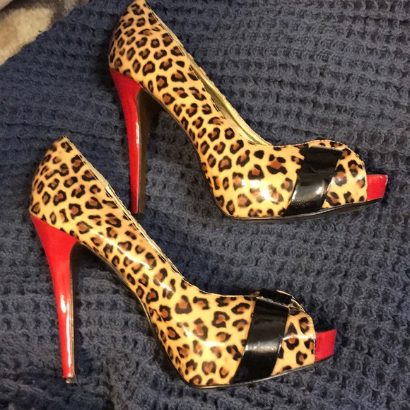 Anne Michelle Shoes - Anne Michelle Cheetah Heels